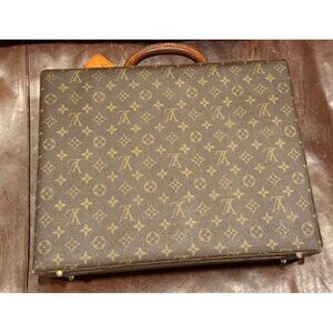 Louis Vuitton Vintage Classic Signature Monogram Briefcase Classeur Attache